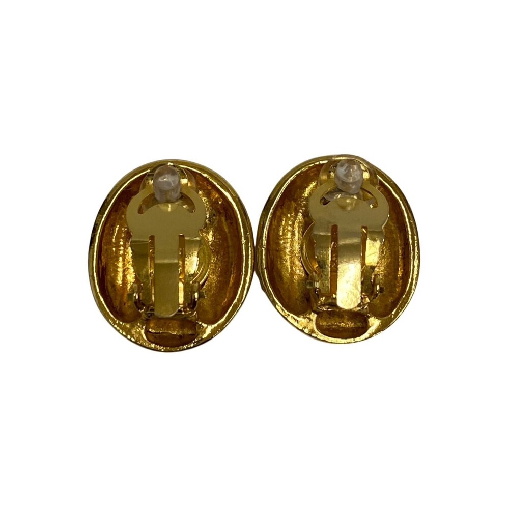 CHANEL Authentic Vintage Gold Earrings - Picture 3 of 5